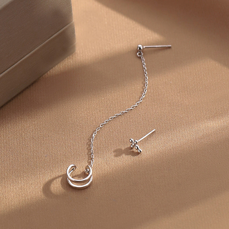 Cross Asymmetric Ear Cuff