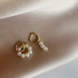 Asymmetric Baroque Pearl Earring