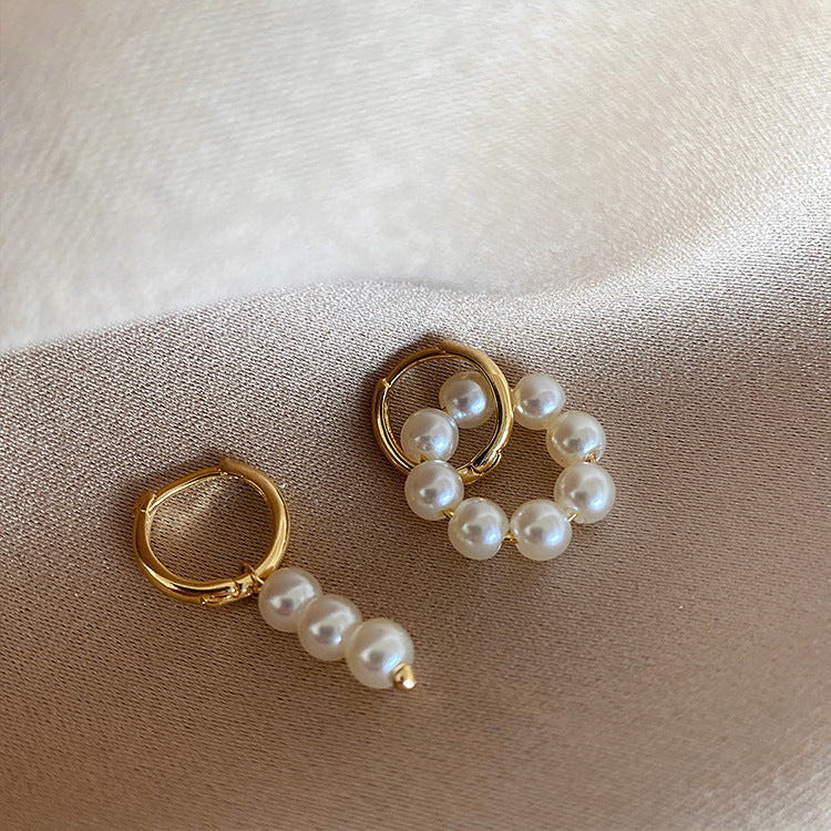 Asymmetric Baroque Pearl Earring