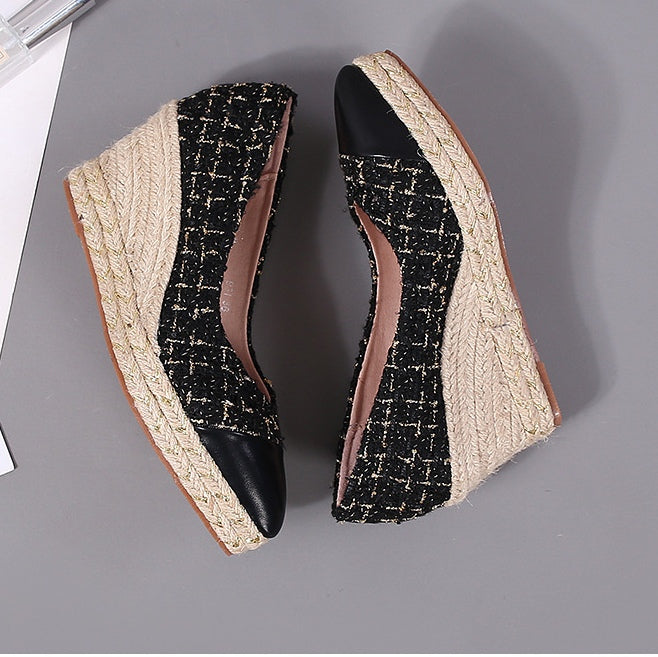 Misha Tweed Wedges