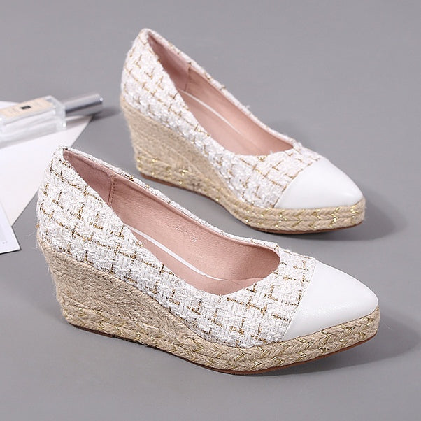 Misha Tweed Wedges