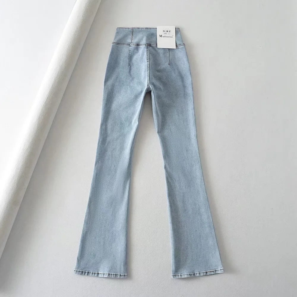 Louise Flared Elastic Denim Jeans