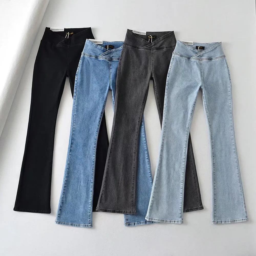 Louise Flared Elastic Denim Jeans