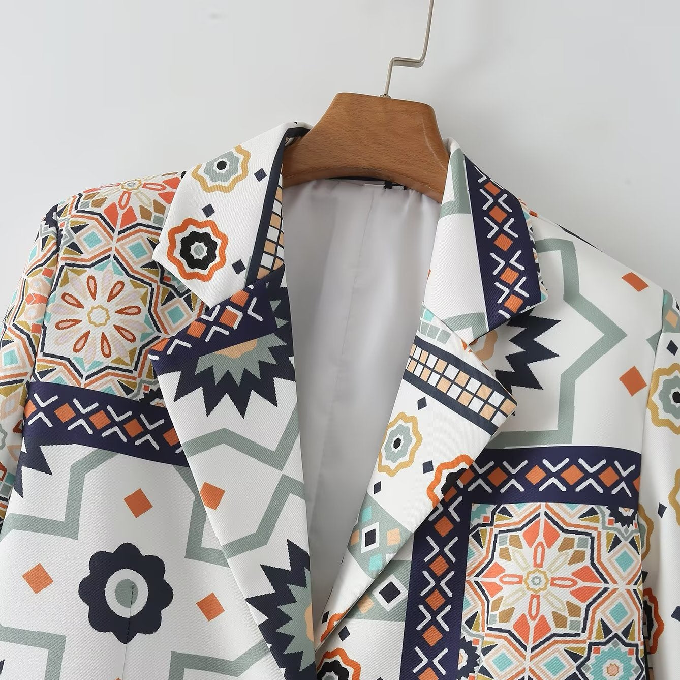 Remi Tiles Print Blazer