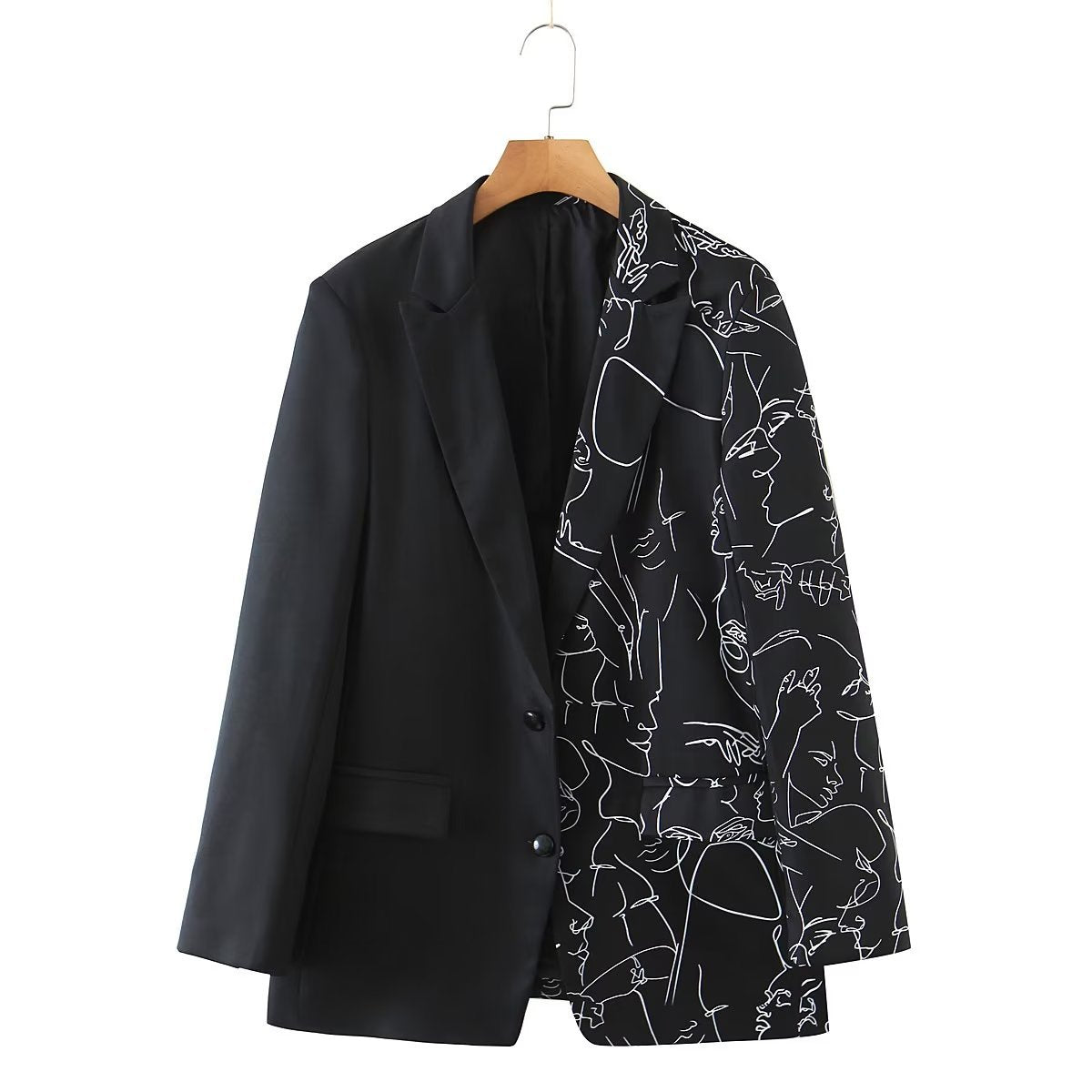 Kashi Monochrome Print Blazer