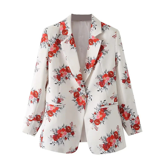 Shelley Floral Print Blazer