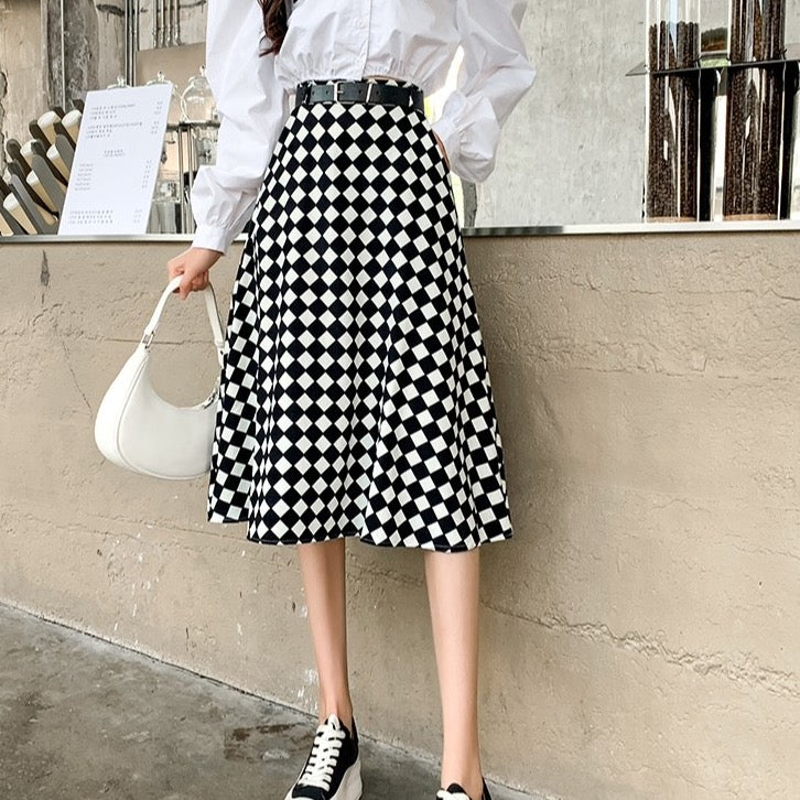 Haley Checkered Skirt