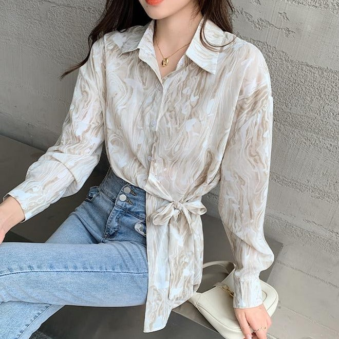 Kerri Marbled Long Sleeve