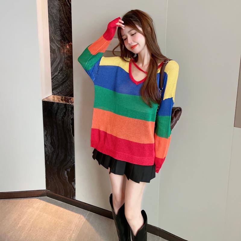 Kesin Rainbow Knit Pullover