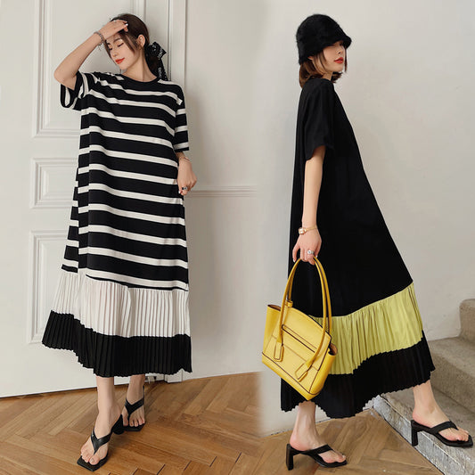 Jacquelin Layered Pleated Dress