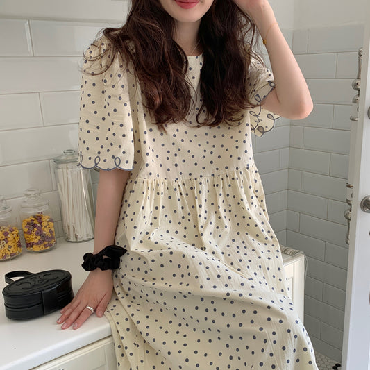 Milaine Polka Dot Loose Fit Dress