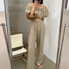 Hiana Off Shoulder Tube Top + Pants 2PC Set