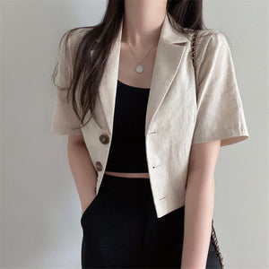 Ivy Cotton Linen Jacket