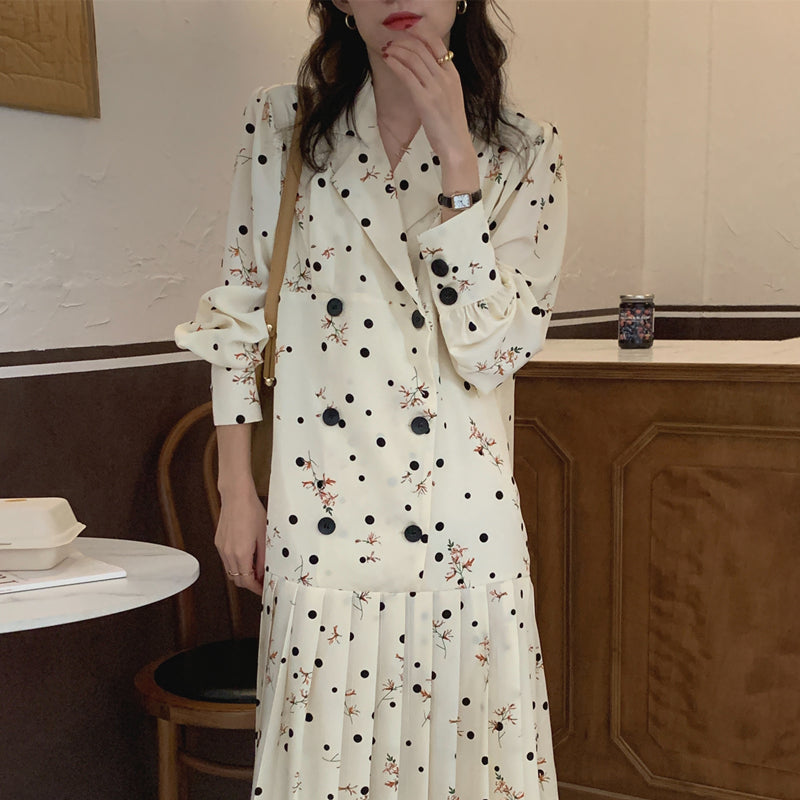 Sienja Floral Polka Dot Dress