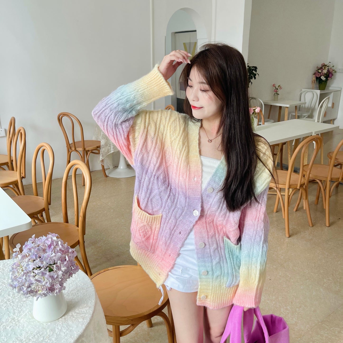 Lydia Unicorn Wool Knit Cardigan