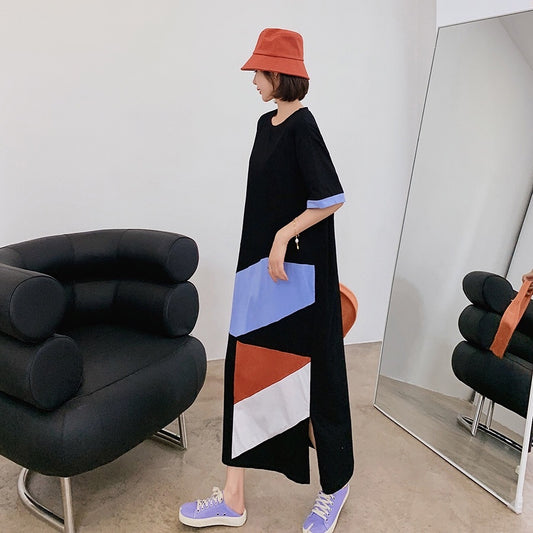 Colour Block Tee Dress