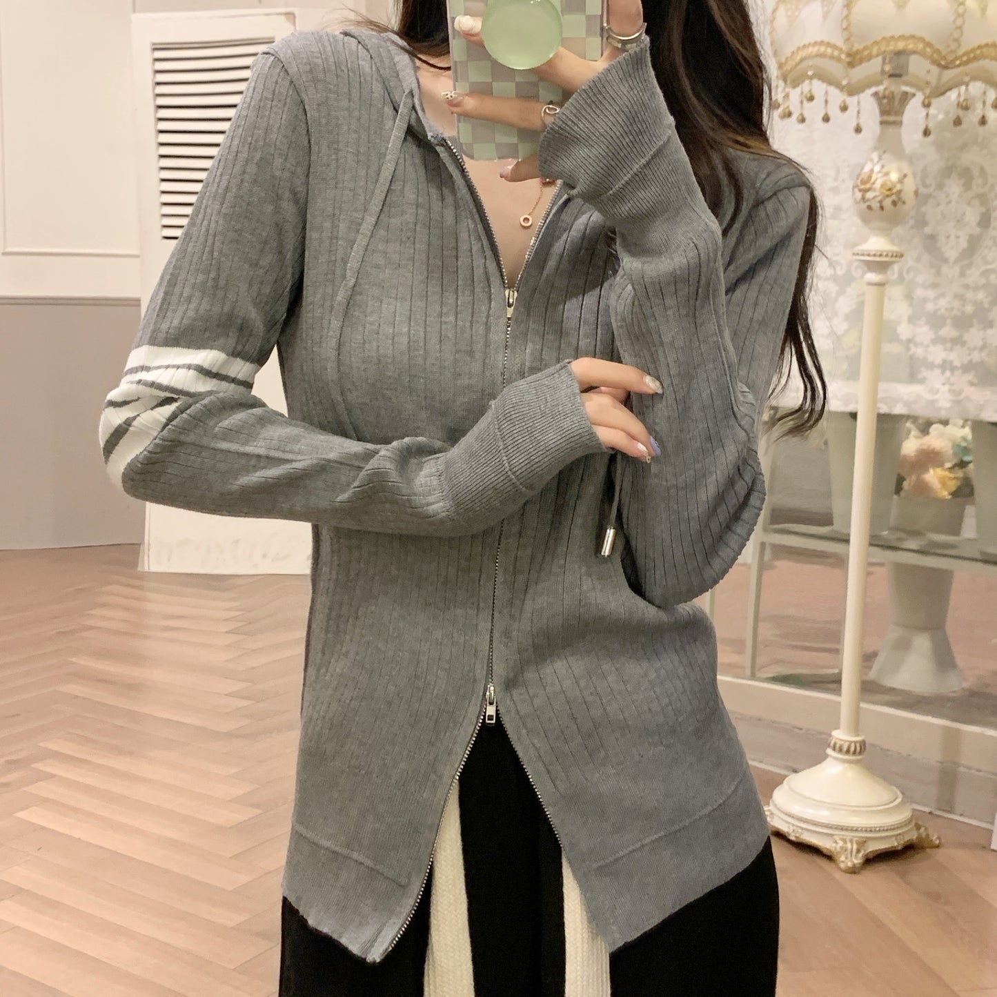 Becky Long Sleeve Zip Top