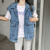 Kaia Oversized Denim Vest