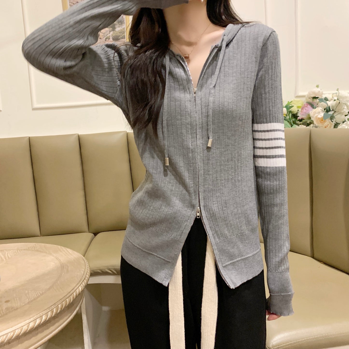 Becky Long Sleeve Zip Top