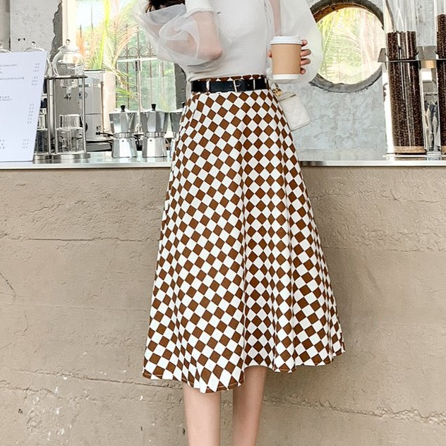 Haley Checkered Skirt