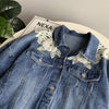 Krisy Floral Lace Denim Jacket