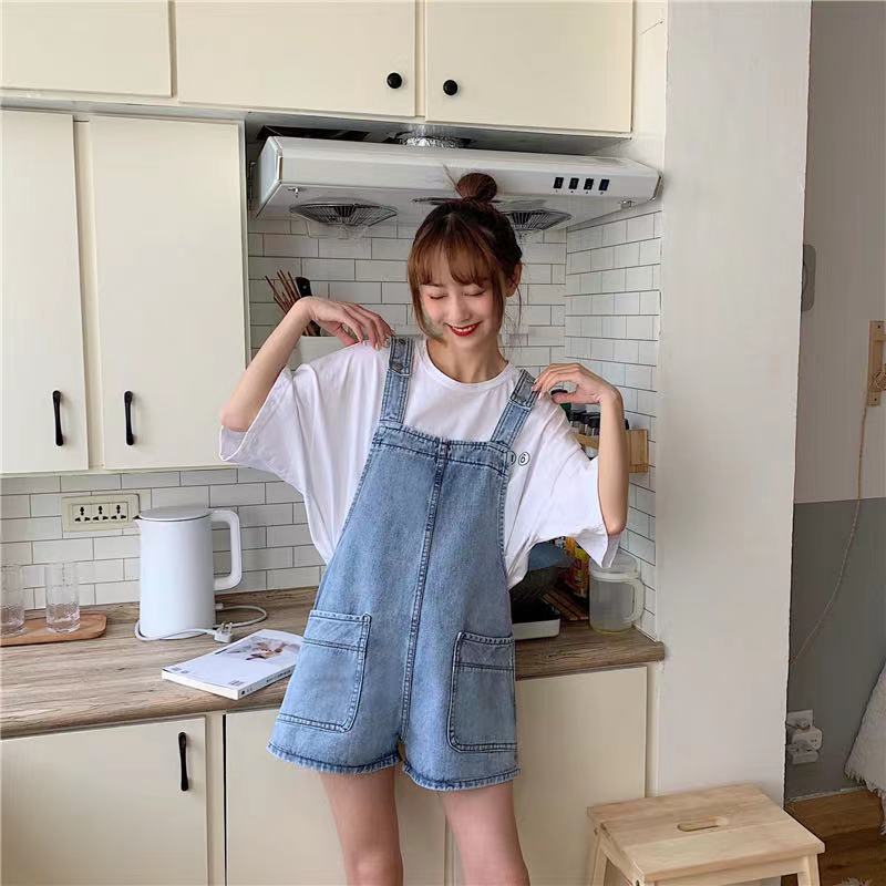 Kate Denim Overall Romper