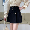 Emer Gold Button Skirt