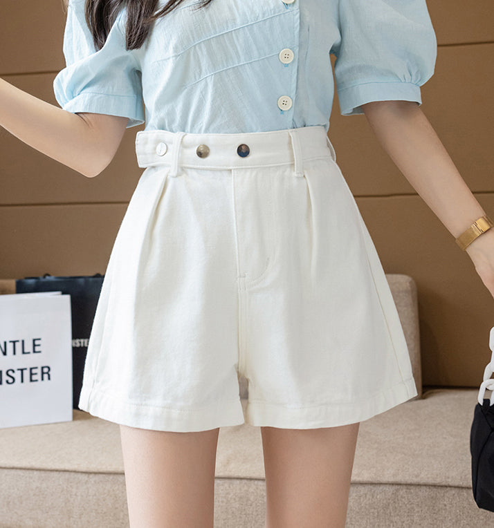 Ciera Denim Belt Shorts