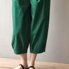 Sanyia Elastic High Waist Cropped Pants