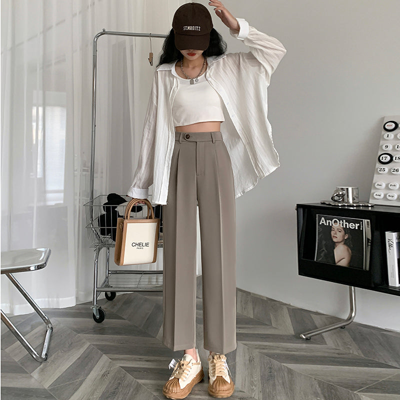 Mavise Straight Cut Cropped Pants