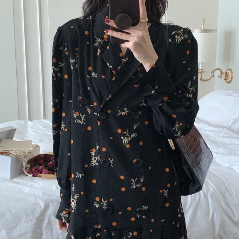 Sienja Floral Polka Dot Dress