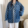 Heath Checkered Denim Jacket