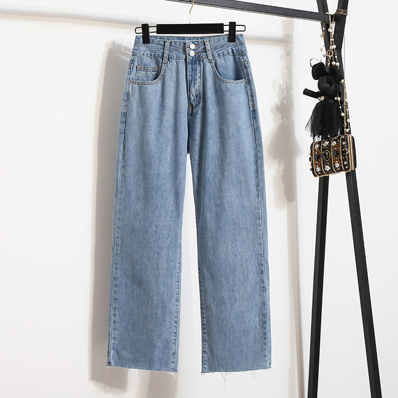 Halena Freyed Wide Leg Jeans