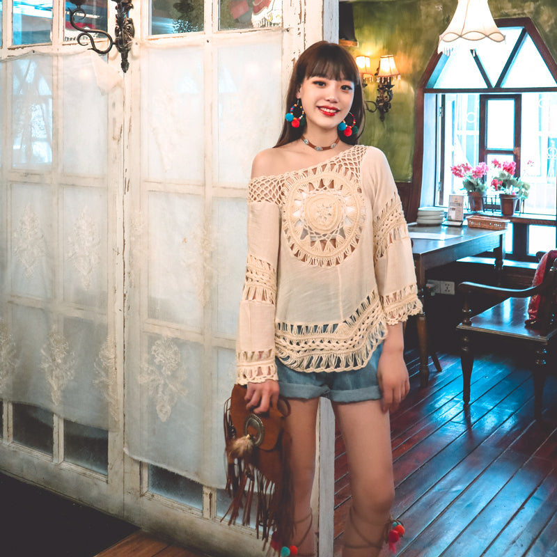 Beatrice Bohemian Crochet Top