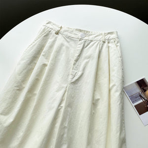 Sanyia Elastic High Waist Cropped Pants
