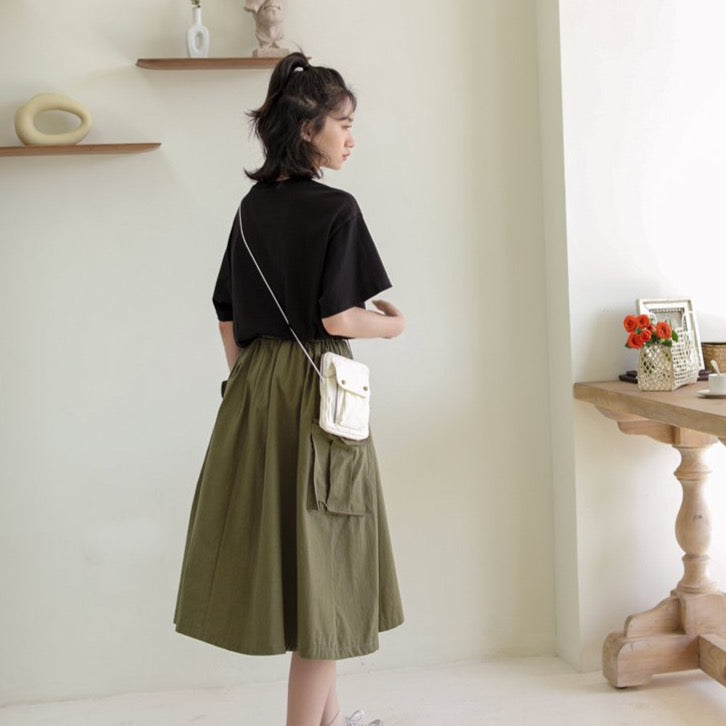 Robin Paneled Military Skirt