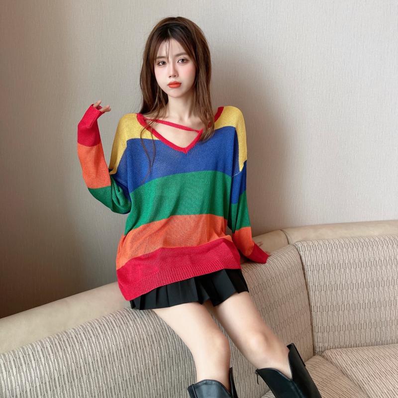 Kesin Rainbow Knit Pullover