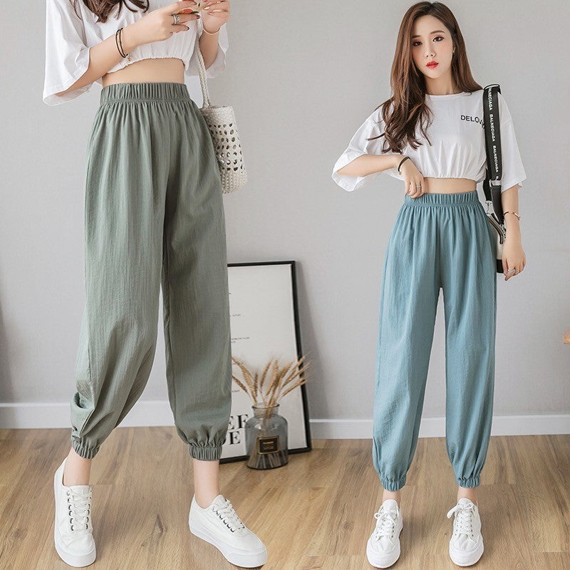 Solid Coloured Jogger Pants