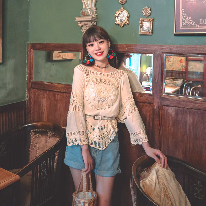 Beatrice Bohemian Crochet Top