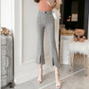 Avaros High Waist Plaid Flared Tailored Pants