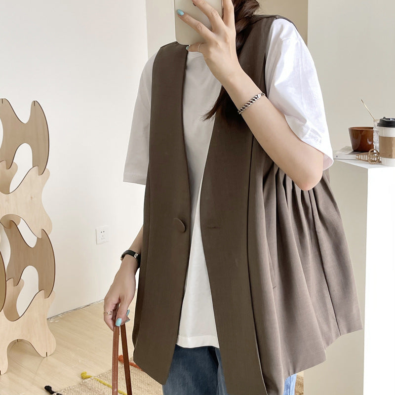 Moon Sleeveless Blazer