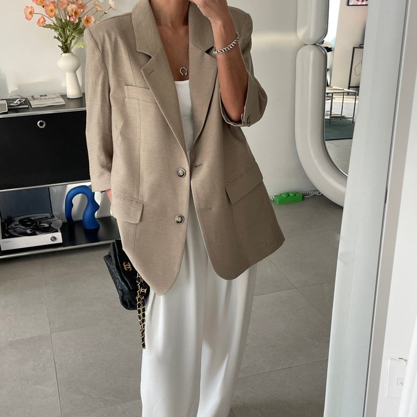 Vezelle Linen Blazer