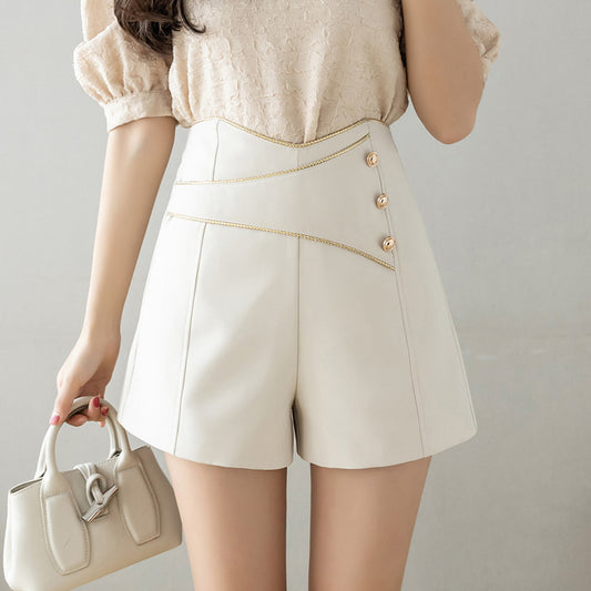 Mirsha Classic Gold Button Shorts