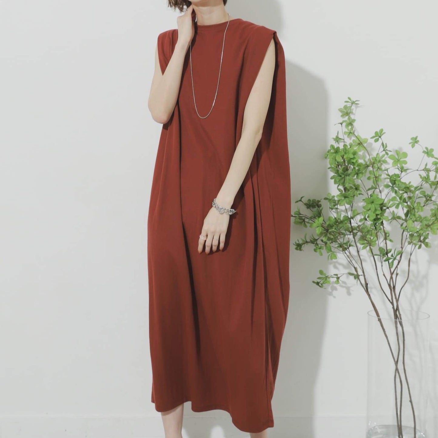 Britanny Back Button Maxi Dress