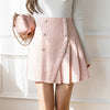 Efrey Embellishment Button Skirt