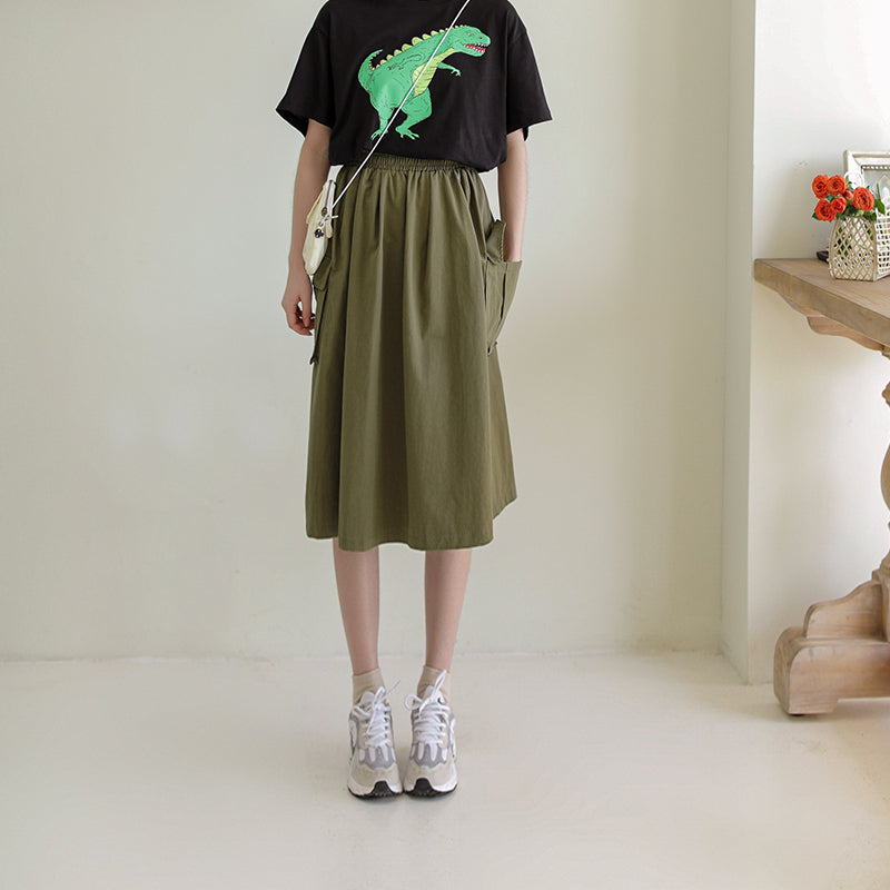 Robin Paneled Military Skirt