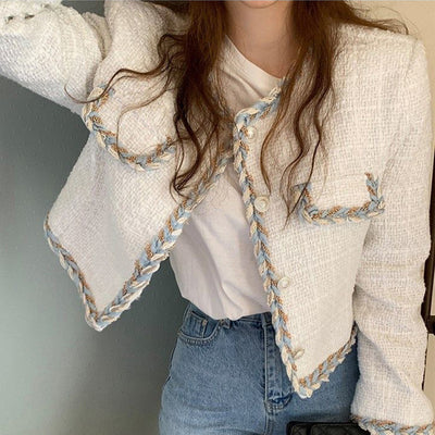 Danelia Cropped Tweed Jacket