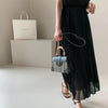 Alia Pleated Basic Long Dress