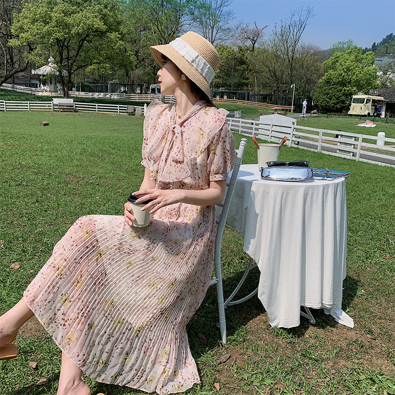 Cali Chiffon Floral Dress