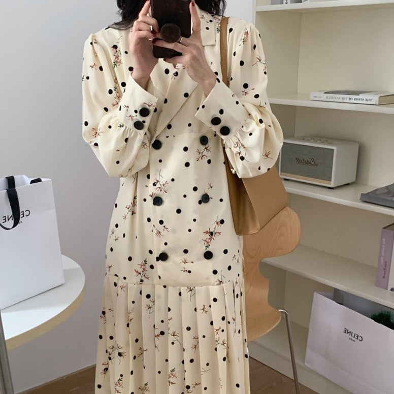 Sienja Floral Polka Dot Dress